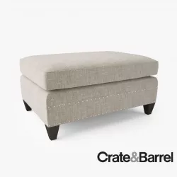 Crate and Barrel Durham Ottoman 3D model