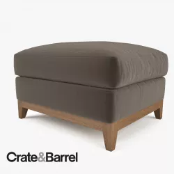 Crate and Barrel Taraval Ottoman 3D model