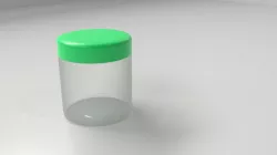 Cream Container 4 3D model