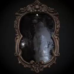 Creepy Black Mirror 3D model