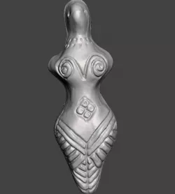 Cucuteni-Trypillian figurine 4 3D model
