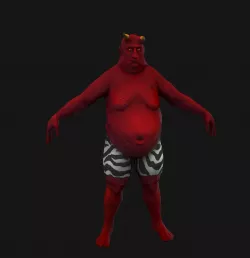 Devil  Low-poly  3D model
