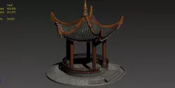 DMAX model of ancient Chinese Pavilion 3D model