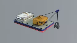 dredger 3D model