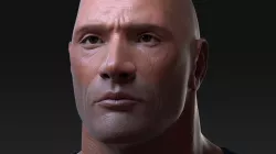 Dwayne Johnson Bust Model 3D model