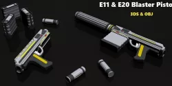 E11 - E20 Blaster Pistols 3D model