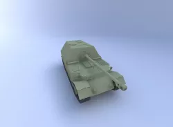 Elefant Tank, (88 mm) 3D model