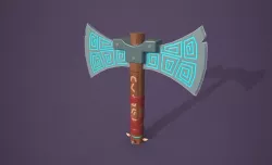 enchanted powerful AXE 3D model