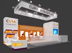 Exhibition stall 3d model 12x6mtr 3 sides open Stand 3D model