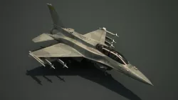 F-16V Fighting Falcon Fighter F16 Viper F-16F Low-poly  3D model