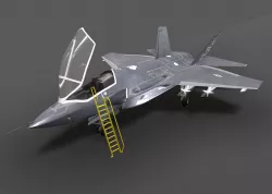 F-35 fighter Low-poly  3D model