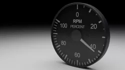F16 RPM Gauge 3D model