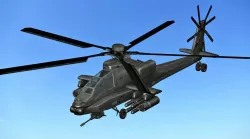 FLY Game-Ready 03 - Rigged Helicopter Low-poly  3D model