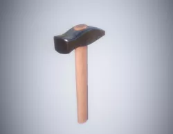 Game Ready LP Hammer Blacksmith Viking Medieval PBR Low-poly  3D model