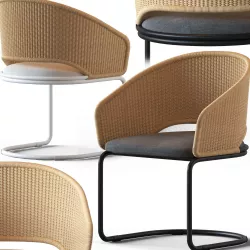 Globewest Weaver Cantilever Chair 3D model