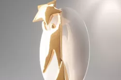Golden Trophy Statue 3D model