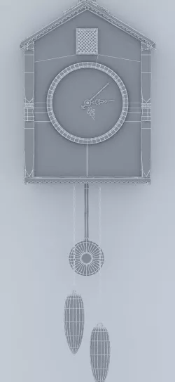 Grandma wall clock 3D model