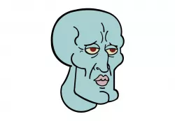 handsome Squidward 3D model