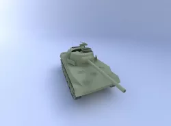 Hellcat Tank, (76 mm) 3D model