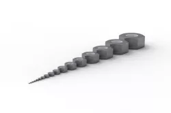 Hexagon nut ISO 4032 DIN 934 3D model