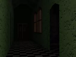 horror themed runner Low-poly  3D model