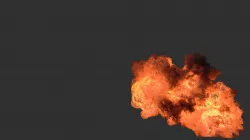 Houdini Heavy Fire asset file 3D model