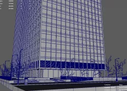 house Chicago lowpoly 3D model
