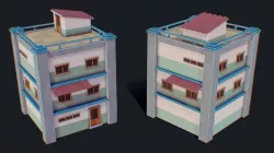 House of Color H Low-poly  3D model
