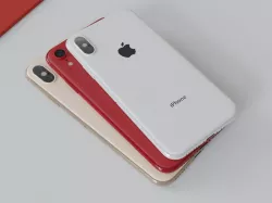 iPhone XS and XS Max and XR in All Official Colors Bundle Low-poly  3D model