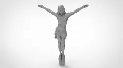 Jesus hanged in cross 3D models for artcam and aspire 3D model