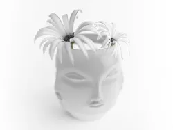 Jonathan Adler Muse Dora Maar Bowl with flowers 3D model