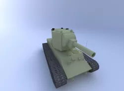 KV-2 Tank 3D model