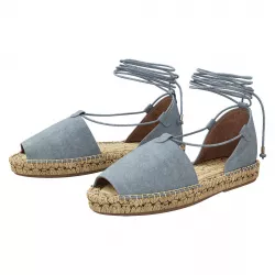 Lace up Espadrilles Alma Blue Sandals 3D model