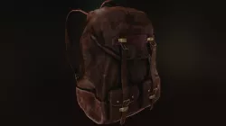 Leather Backpack Low-poly  3D model