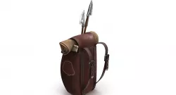 Leather bag  for dwarf Low-poly  3D model