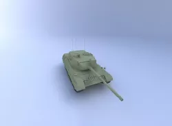 Leopard 1A4 Tank 3D model