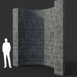 Low poly Ancient Dragon Temple Element 16 Low-poly  3D model