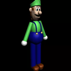 Luigi Low-poly  3D model