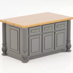 Lyn Design by Hardware Resources Milanese kitchen island 3D model