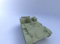 M41 Tank, (155 mm) 3D model