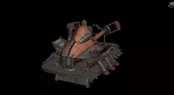 Machine ship Low-poly  3D model