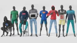 Male mannequins whith clothes  FULL PACK 3D Model Collection