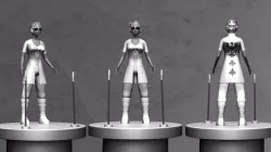 manga warrior Low-poly  3D model