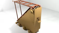 Medieval War Machine - Siege Ladder 3D model
