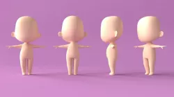 Mesh Chibi 3D model