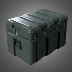 Military Weapons Crate 2 - PBR Game Ready Low-poly  3D model