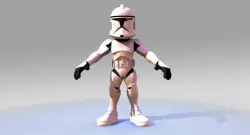 Mini Clone trooper 3D model