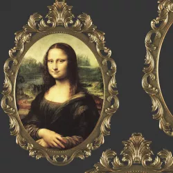 mona lisa Classic frame 3D model