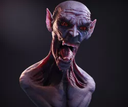 Monster Bust 3D model
