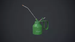 Oil Can - Metal Can - Green Oil Can Low-poly  3D model